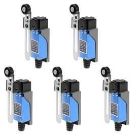 uxcell ME-8108 Adjustable Roller Lever Arm Momentary Limit Switch 1NC+1NO 5Pcs for CNC Mill 3D Printer Door Switch
