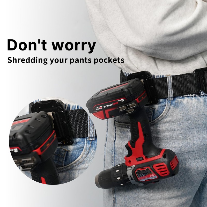 MELOTOUGH Tape Measure Holder,Tape Measure Belt Clip,Drill Holder for Tool