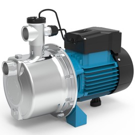 4/5 HP Smart Control Booster Jet Pump, 1000 GPH 115V Stainless Steel Shallow Well Pump with Automatic On/Off for Home, Garden, Farm Irrigation, and Sprinkler Systems, Enhanced Water Pressure