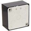 Jung LS58 1ASW Surface-Mounted Socket Cover with Frame for 1