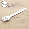 Nakamura Disposable Sparking Spoons, Wooden Fork Spoons, Natural, Length: Approx.