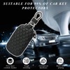 Dickno Car Key Case, Genuine Leather Auto Key Smart Keychain