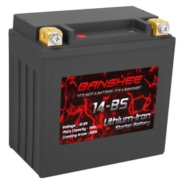 Banshee YTX14-BS Lifepo4 Battery for Harley Davidson VRSCR Street Rod 12V 380CA