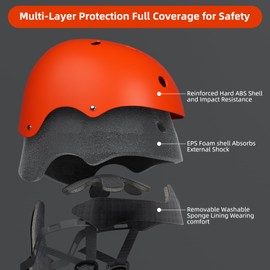 KORIMEFA Kids Bike Helmet Toddler Helmet for 2-13 Years Old Boys Girls Adjustable Skateboard Helmet Multi-Sports Lightweight Helmet Safety Protection Gear for BMX Cycling Skateboard Scooter