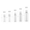 12PCS 30ML /1oz Clear Plastic Empty Bottles with Flip Cap