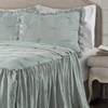 Lush Decor Blue Ravello Pintuck Ruffle Skirt Bedspread Shabby Chic