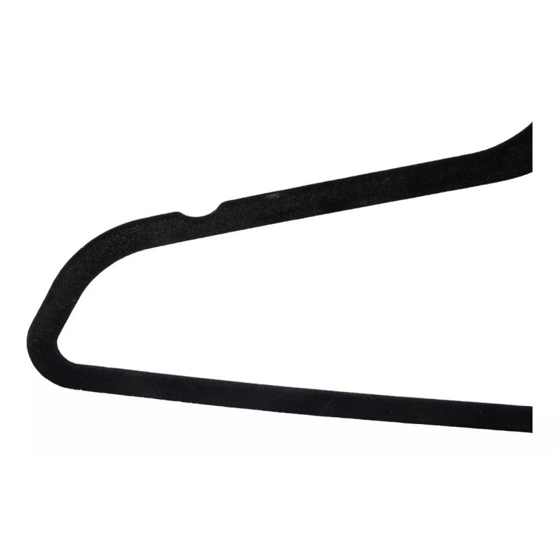 Exhivit Gancho De Ropa C/ Terciopelo Negro Paq/20 Pzs Eco