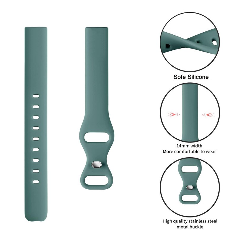 TUCOMO Slim Silicone Watch Bands Compatible with Garmin Lily 2,