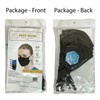 Face Mask, Washable & Reusable Cotton, 4 Pcs, Black 1,