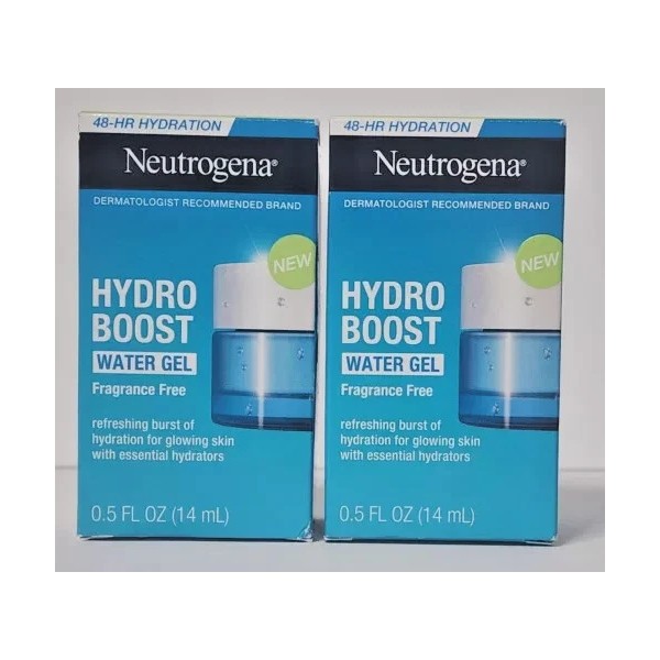 Neutrogena 2x Neutrogena Hydro Boost Water Gel Fragrance-Free 0.5fl.oz./14ml NEW