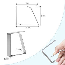 DUXCIYHTA 12 Pack Tablecloth Clips for Folding, Picnic, Outdoor Tables - Great Table Skirt Clips for Camping, Barbecue, Backyard Party and Wedding