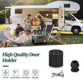 Ahuliao Trailer Door Holder Kit Low Profile Rubber Door Holder Bumper Fits RV Trailer - 2 Set
