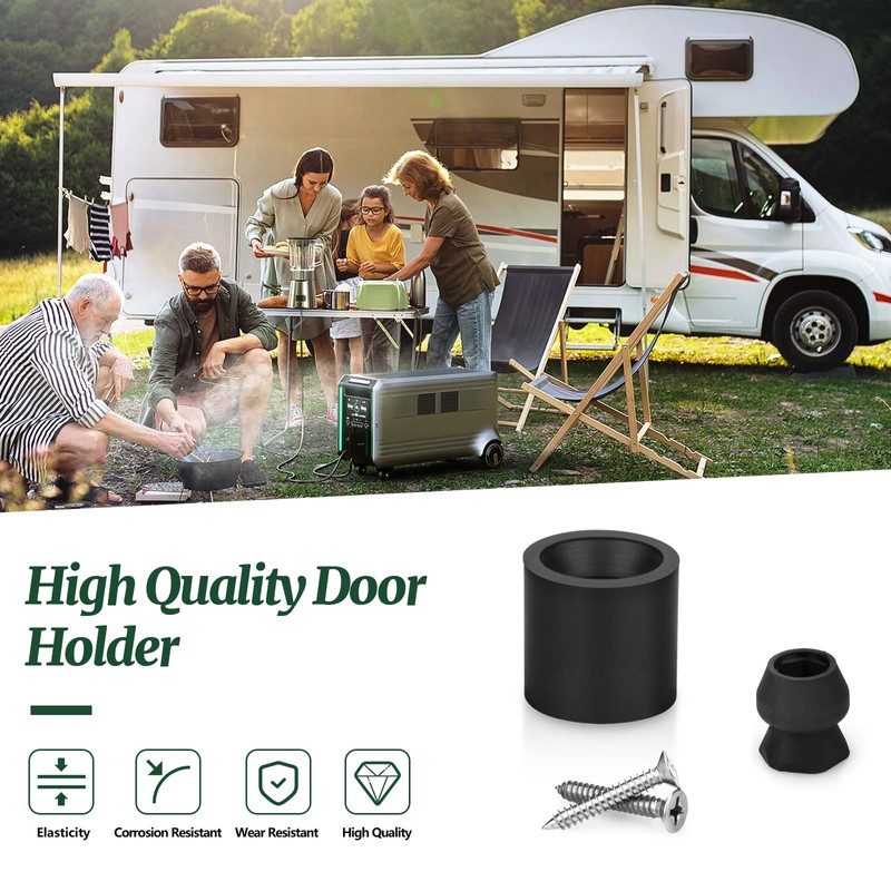 Ahuliao Trailer Door Holder Kit Low Profile Rubber Door Holder