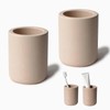 2 Packs Beige Diatomite Toothbrush Holder, Stone Bathroom Toothbrush Holder,