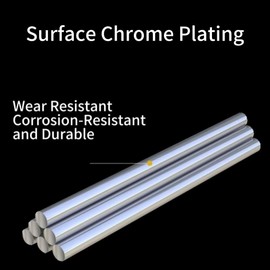 Coavoo 2 x Diameter 10 mm x 300 mm Linear Shaft Linear Guide Straight Round Rod 10 mm Diameter Horizontal Precision Shaft Linear Bearing for 3D Printer CNC