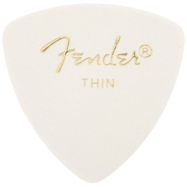 Fender 346 Classic Celluloid Guitar Picks 72-Pack - White - Thin for electric guitar, acoustic guitar, mandolin, and bass