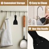 Flexible Plastic Putty Knife Set, 6pcs Scraper for Spackling