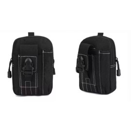 PreAsion Black Tactical Travel Hiking Bag Unisex Oxford