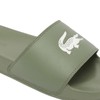 Lacoste Men's Serve Slide 0.0, Green & White Croc, 11