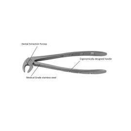 Osung FXX13 Dental Extraction Forceps, X13 Lower 54-45