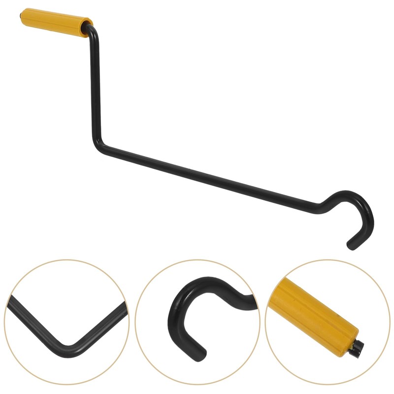 iplusmile Scissor Jack Crank Handle, Steel Car Rocker, Compatible Spare