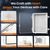 QILIPSU Outdoor WiFi Enclosure, 14.6"x10.6"x5.9" Waterproof Electrical Junction Box IP67