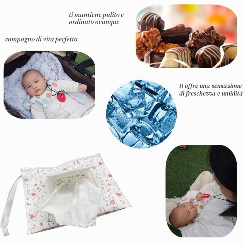 ULVBABI Contenitore portatile di piccole dimensioni (17,8 x 13,7 cm),