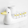 Duck ceramic spoon rest set (6p), Duck spoon rest 6p