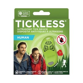 Tickless Human Ultrasonic Anti Tick Bite Device | Free of Fragrances and Odors | Protection for Adults and Children | Lasts 6 Months | Hiking, Walking, Cycling and Other Activities