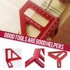 3D Square Protractor, 45/90 Degree Mitre Angle Made of Aluminium