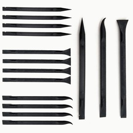 18pcs Non-Scratch Plastic Scraper Tool，Scratch Free Plastic Scraper，Carbon Fiber Plastic Scraper，Pen-Shaped Scraper，Multi-Purpose Scraper，for Tight Spaces, Kitchen, Crevices, Food,LINYUEARUI