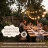 Solar String Lights Outdoor Waterproof, 21FT G50 LED Shatterproof Bulbs