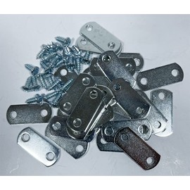 20 Pack Flat (0/0") Offset with 40 pcs 6 X 3/8" Pan-Head Screws Included
