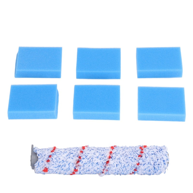 Brush Roller Filter Sponges Set for HF10E‑01 Vacuum Cleaner Part