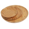 Generisch Bamboo Plates, Wooden Plates, Made of Environmentally Friendly Bamboo