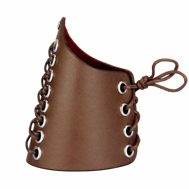 Thajaling 2 Pieces Medieval Archery, Viking Cuffs LARP, Wide Leather
