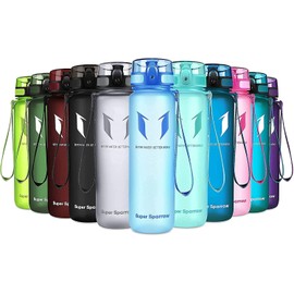 Super Sparrow Drinking Bottle - Tritan Water Bottle - 350 ml & 500 ml & 750 ml & 1000 ml - BPA-Free - Ideal Sports Bottle - Quick Water Flow, Sport, Water, Bike
