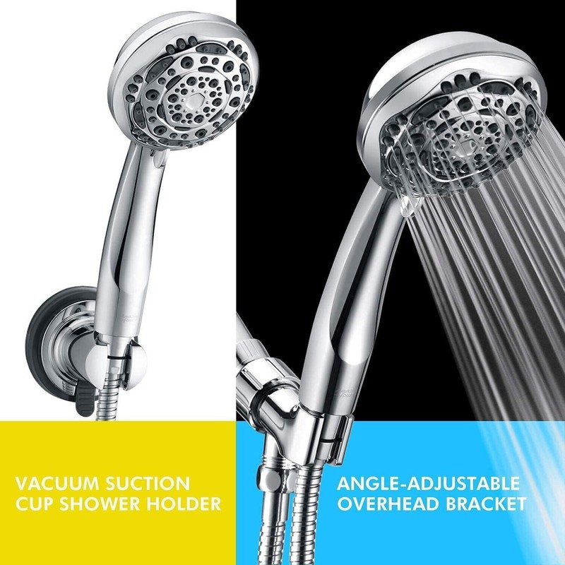Amazing Force Handheld Shower Head With Hose 1.75 GPM 7