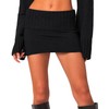 OZICERD Knit Bodycon Mini Skirts for Women High Waisted Fold