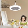 WOTOFULIN Socket Fan Light 10 Inches Socket Fan Ceiling Fan
