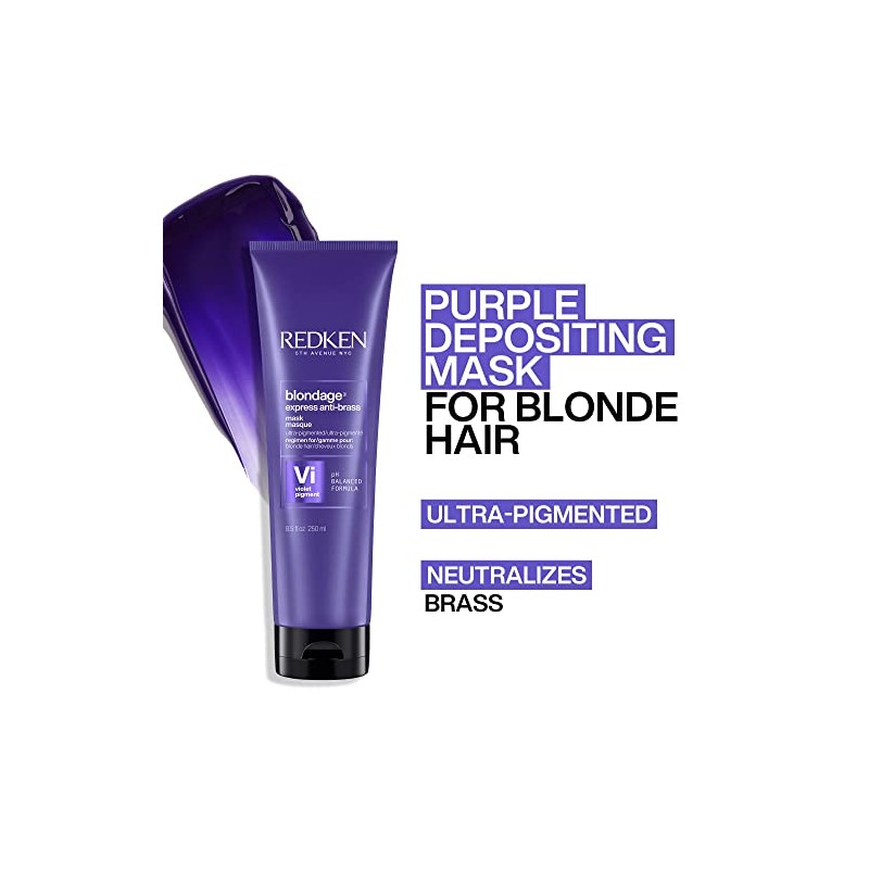 Redken Mascarilla para matizar el cabello rubio 250 ml redken