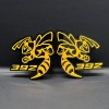 handmade 392 Hornet Badges Emblem BEE Yellow, (2) BADGES, Fender