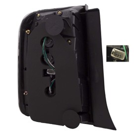 HEADLIGHTSDEPOT Chrome Housing Tail Light Compatible with Toyota Prius 2006-2009 Includes Left Driver Side Tail Light