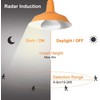 LUXON 15W BR25 Radar Motion Sensor Light Bulbs,Dusk to Dawn