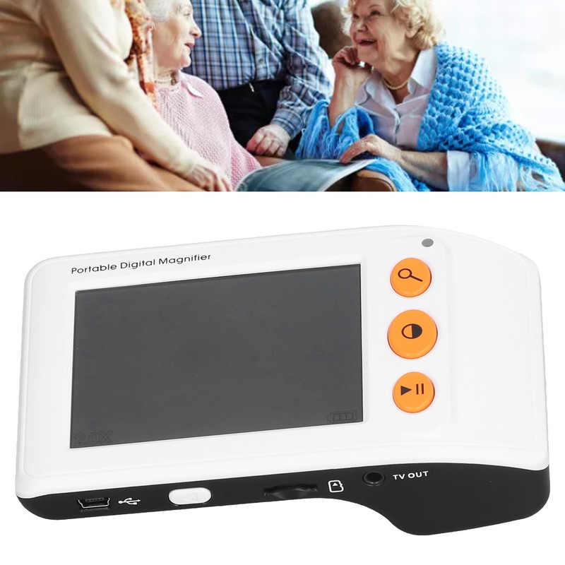 3.5in Portable Video Digital Magnifier 2X‑25X Zoom Electronic Reading Aid