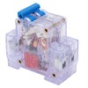 6pcs DZ47‑63 2P 6‑63A Transparent MCB Mini Circuit Breaker Air
