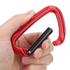 Locking Carabiner Clip DRing Hook Safety Bearing Buckle for Climbing