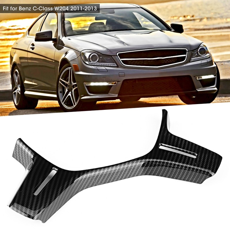 ABS Steering Wheel Gloss Trim Carbon Fiber Pattern Fit for