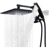G-Promise All Metal 10 Inches Rainfall Shower Head with Handheld