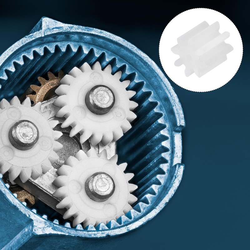 MECCANIXITY 20 Pcs Plastic Gears 8 Teeth Plastic Motor Gear